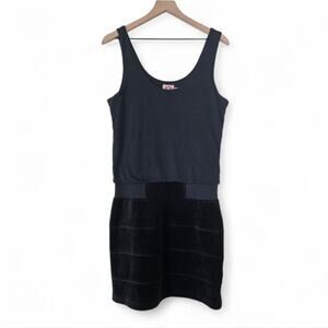 Juicy Couture Y2K Elegant Bandage Tank Dress Dark Gray Mini Size Medium